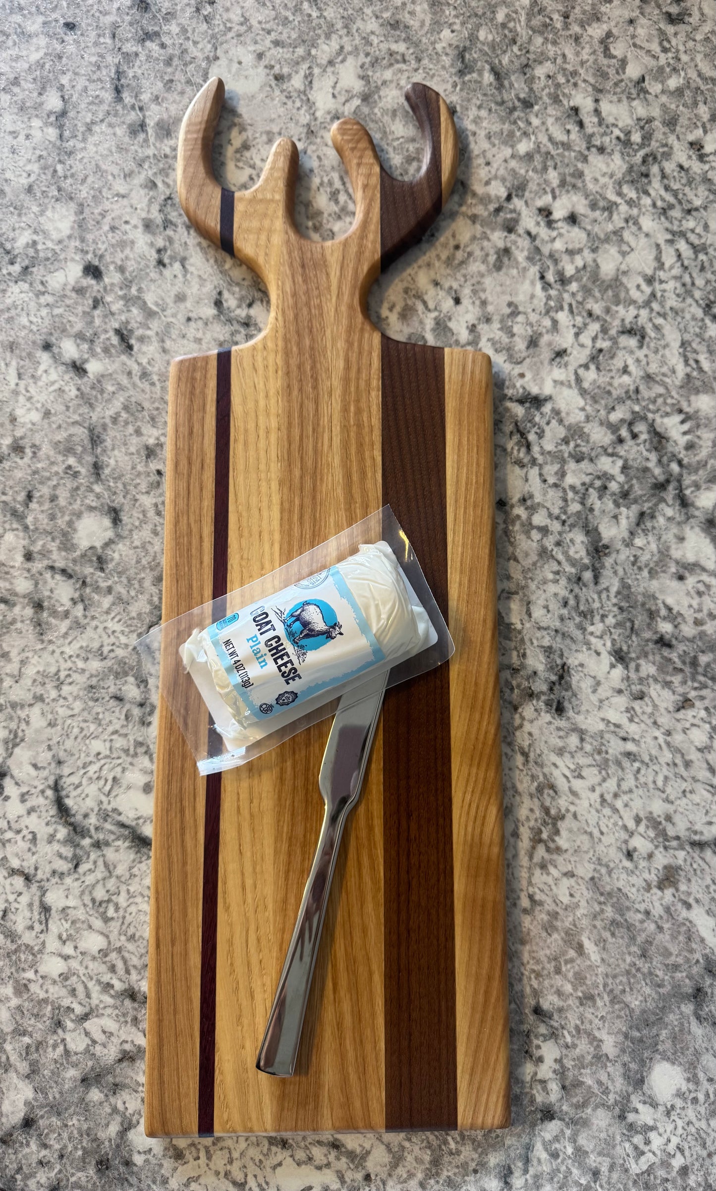Charcuterie Board -Antler handle