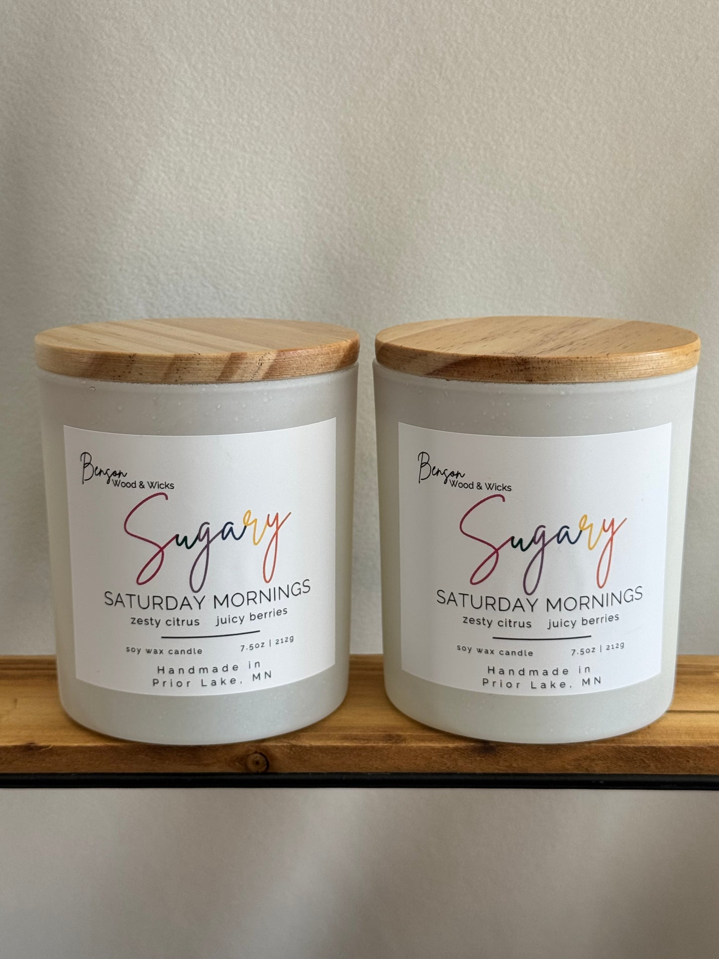 Sugary Saturday Mornings - 7.5oz Soy Candle