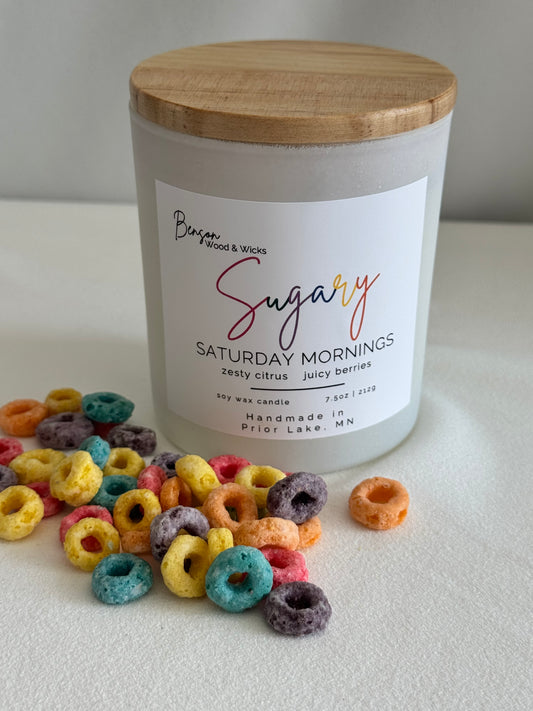 Sugary Saturday Mornings - 7.5oz Soy Candle