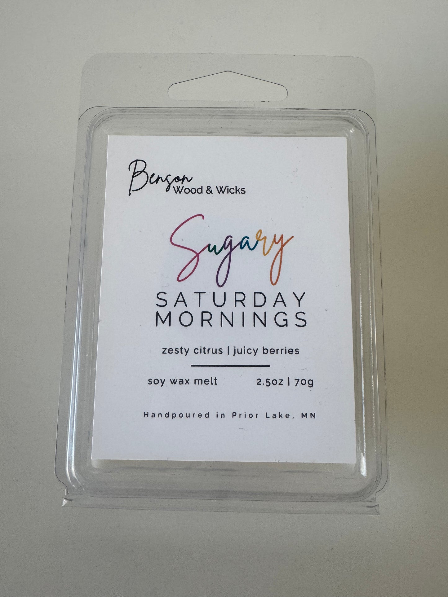 Sugary Saturday Mornings, Wax Melts