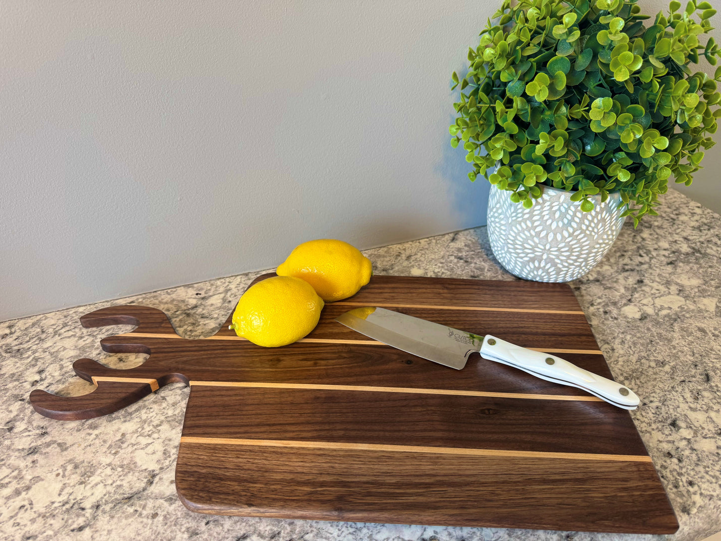 Walnut and maple Charcuterie Board - Antler (custom)