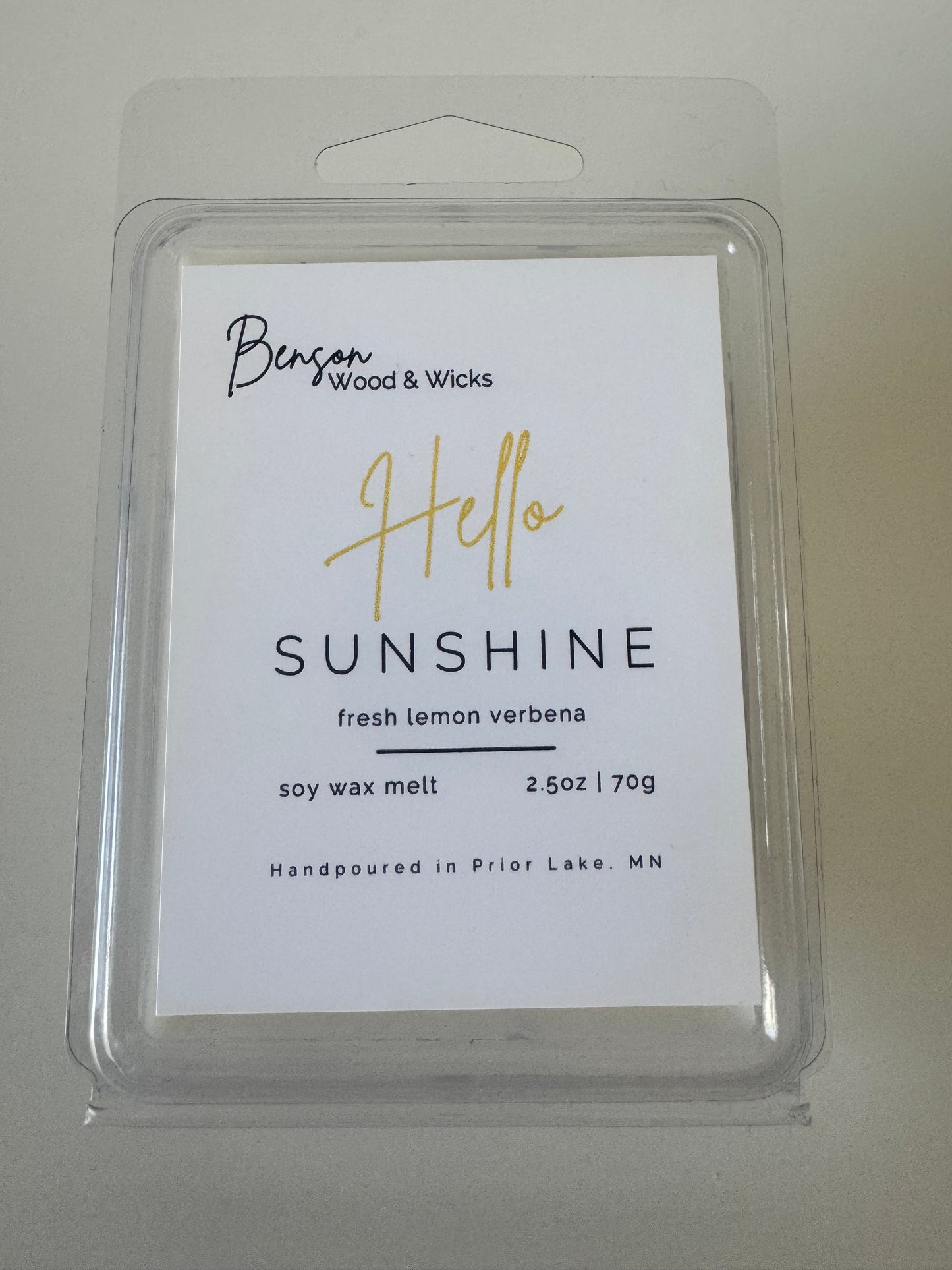 Hello Sunshine, Wax Melts