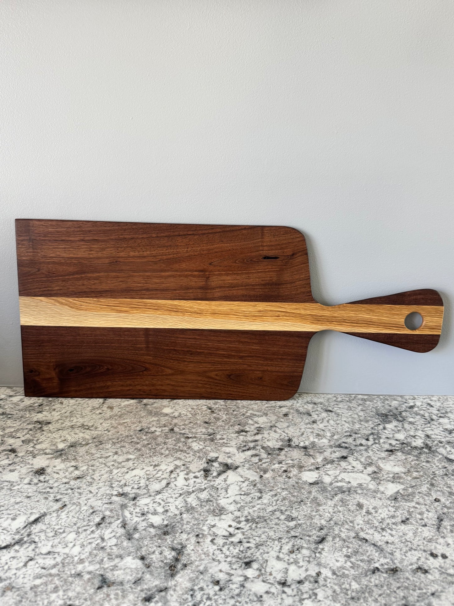 Large paddle handle charcuterie board