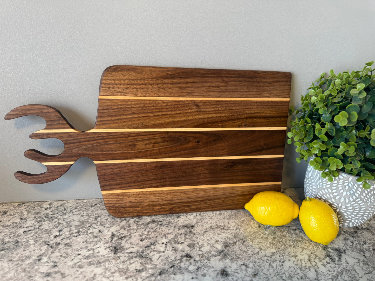 Walnut and maple Charcuterie Board - Antler (custom)